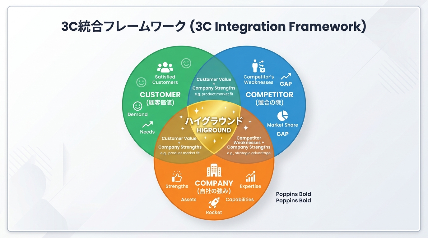 3C統合フレームワーク ベン図