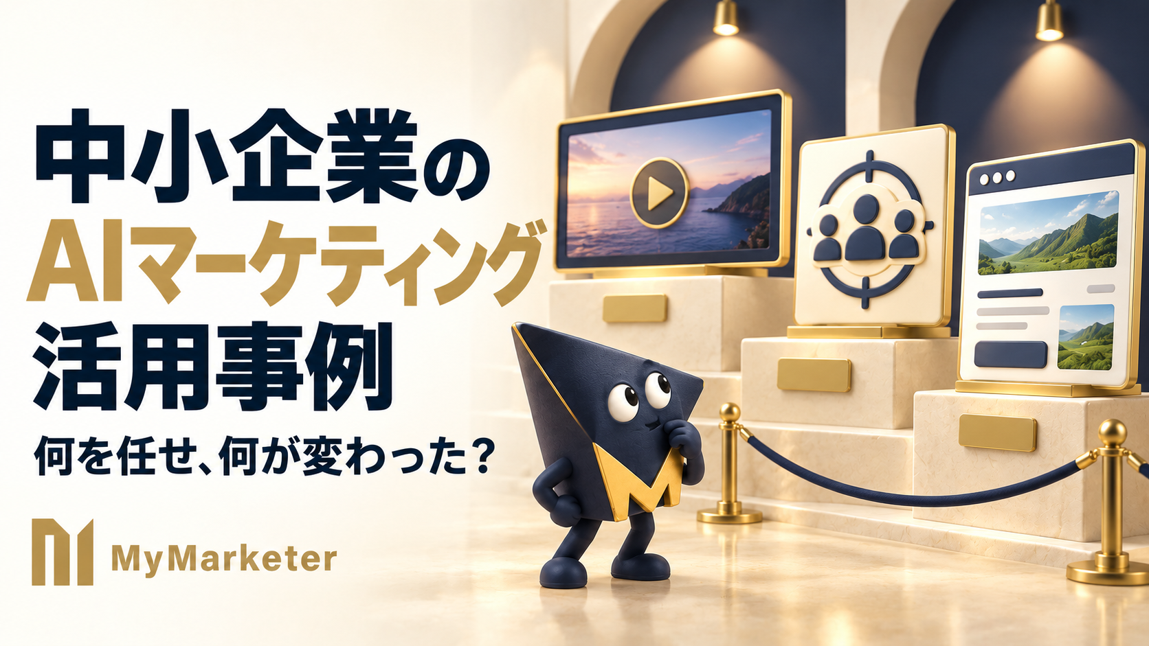 AIと改訂・公開した中小企業向けAIマーケティング活用事例の記事のアイキャッチ